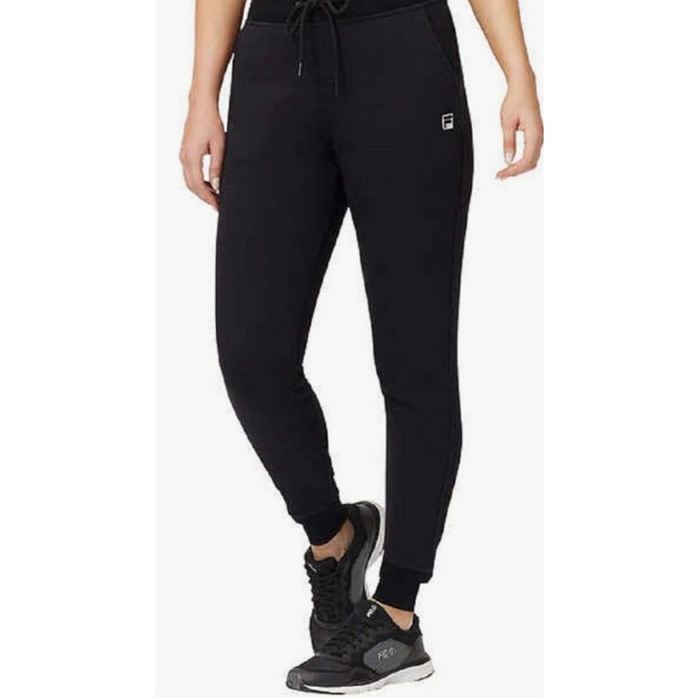 Fila Black Fleece Womens Sz Small Track Jogger Pants Black